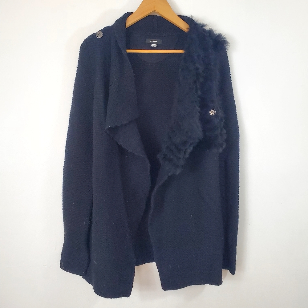 Rudsak Rabbit Fur Cardigan - Picture 5 of 11